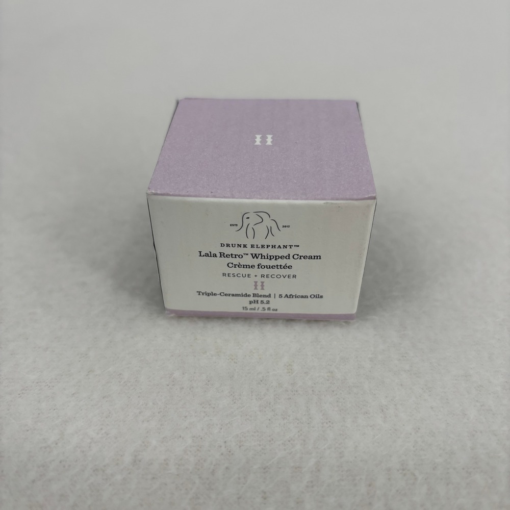 Drunk Elephant Lala Retro Whipped Cream 15ml .5oz Travel Size New in Box